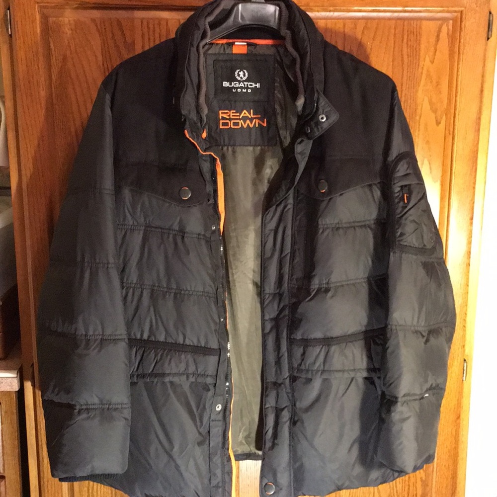 Men’s Real Down Bugatchi UOMO Coat